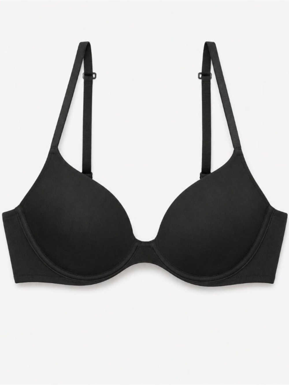 Natori Soft Focus Convertible Demi T-Shirt bra in classic black 32DDD
